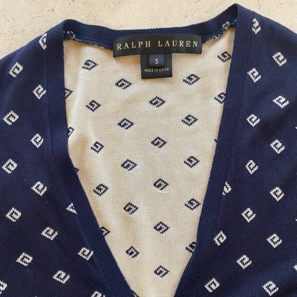 Ralph Lauren Silk Cardigan Black Label - Picture 5 of 5